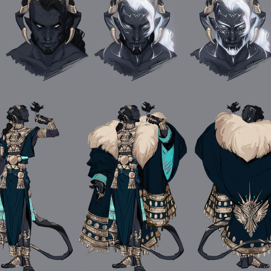 Auspicious: D&D druid of wildfire