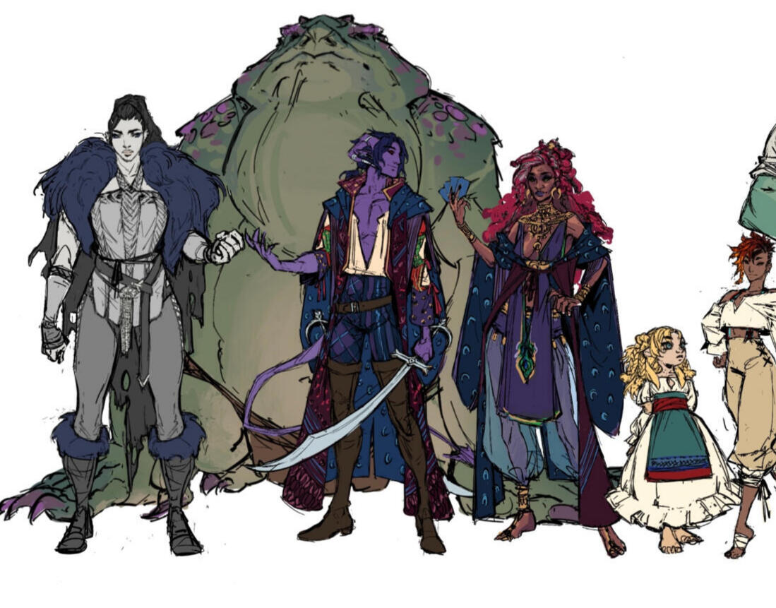Critical Role Origins Mollymauk Tealeaf: Character Designs