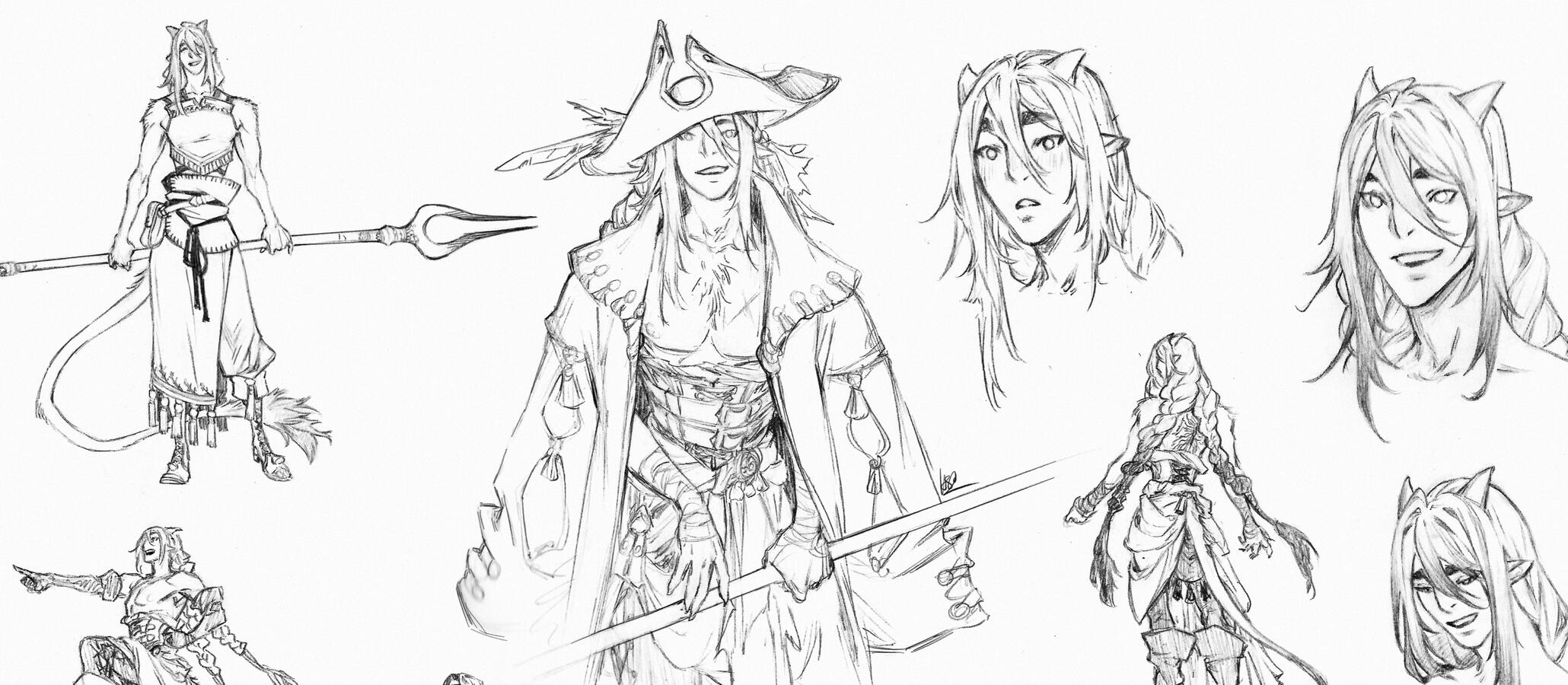 Original : Thistle sketches